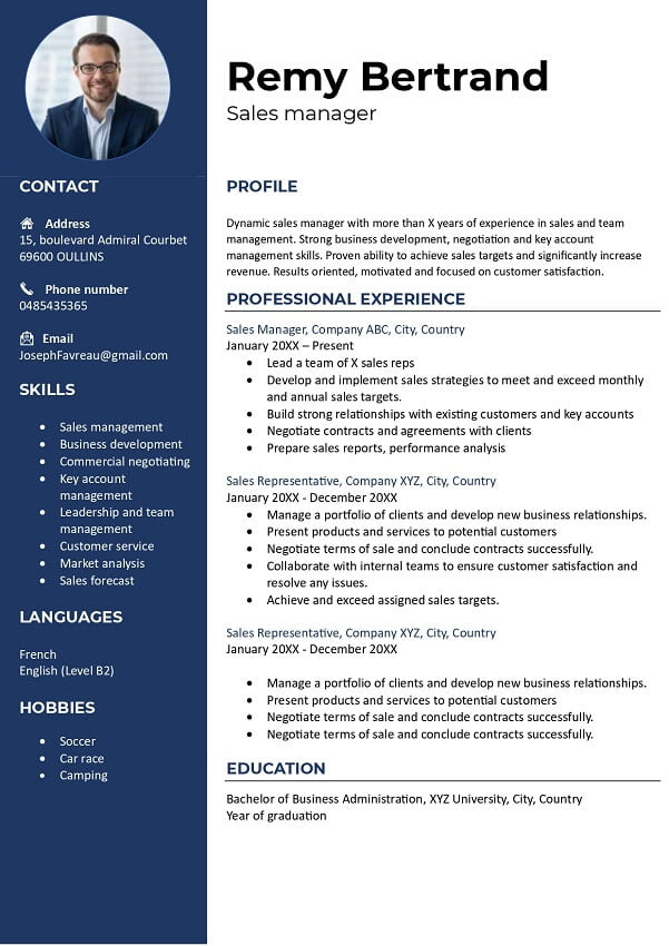 Rosewood CV template